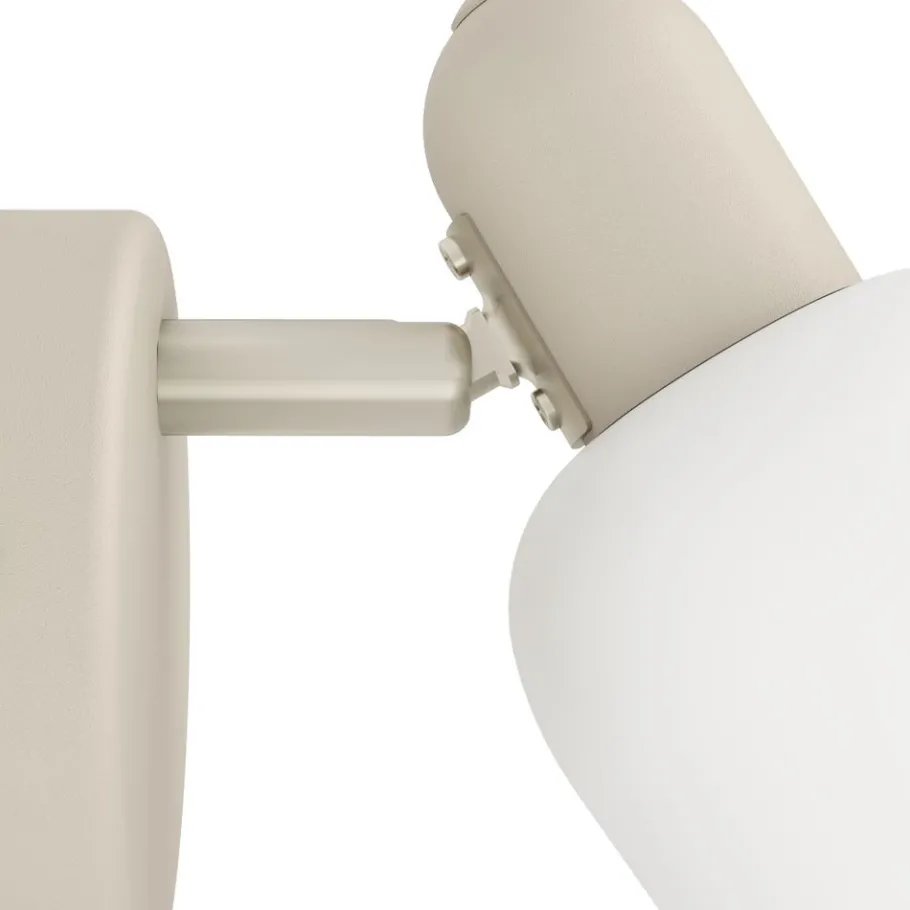 Eglo CORATO spot staal zand, mat nikkel / Glas wit H: 125 mm Outlet