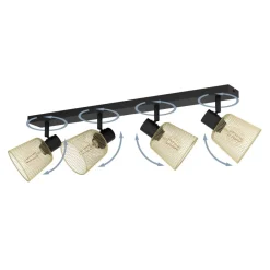 Eglo COSLADA spot staal zwart / staal zwart, geelkoper H: 170 mm Outlet