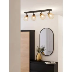 Eglo COSLADA spot staal zwart / staal zwart, geelkoper H: 170 mm Outlet