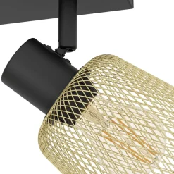 Eglo COSLADA spot staal zwart / staal zwart, geelkoper H: 170 mm Outlet