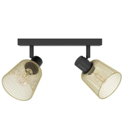 Eglo COSLADA spot staal zwart / staal zwart, geelkoper H: 170 mm Discount