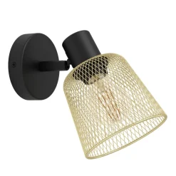 Eglo COSLADA spot staal zwart / staal zwart, geelkoper H: 200 mm Hot