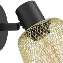 Eglo COSLADA spot staal zwart / staal zwart, geelkoper H: 200 mm Hot