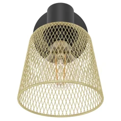 Eglo COSLADA spot staal zwart / staal zwart, geelkoper H: 200 mm Hot