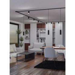 Eglo EASYT PENDANT hanglamp Kunststof zwart H: 1100 mm | Ø 60 mm Hot