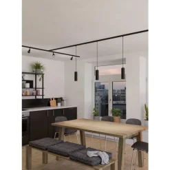 Eglo EASYT PENDANT hanglamp Kunststof zwart H: 1100 mm | Ø 60 mm Hot