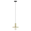 Eglo ESCANDELL hanglamp staal zwart, geborsteld messing H: 1100 mm | Ø 250 mm Discount