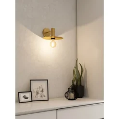 Eglo ESCANDELL Wandlamp staal geelkoper-geborsteld H: 120 mm Clearance