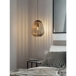 Eglo ESPINAL hanglamp staal brons H: 1100 mm | Ø 280 mm Online
