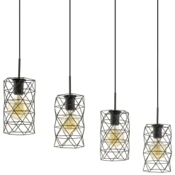 Eglo ESTEVAU hanglamp staal donkerbruin H: 1100 mm Outlet