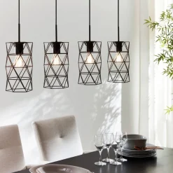 Eglo ESTEVAU hanglamp staal donkerbruin H: 1100 mm Outlet