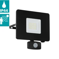 Eglo FAEDO 3 Wandlamp aluminium zwart / Glas helder H: 190 mm New