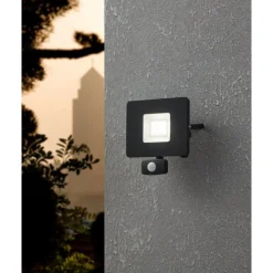 Eglo FAEDO 3 Wandlamp aluminium zwart / Glas helder H: 190 mm New