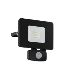 Eglo FAEDO 3 Wandlamp aluminium zwart / Glas helder H: 140 mm Discount