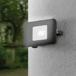 Eglo FAEDO 3 Wandlamp aluminium zwart / Glas helder H: 135 mm Discount