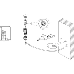 Eglo FAEDO 3 Wandlamp aluminium zwart / Glas helder H: 80 mm Best