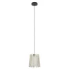 Eglo FATTORIA hanglamp staal zwart / hout, textiel natuur, wit H: 1100 mm | Ø 200 mm Discount