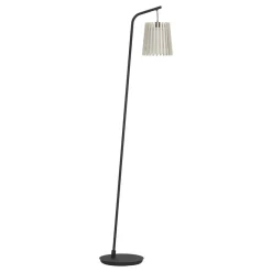 Eglo FATTORIA Staande lampen staal zwart / hout, textiel natuur, wit H: 1700 mm Sale