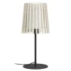 Eglo FATTORIA Tafellampen staal zwart / hout, textiel natuur, wit H: 450 mm | Ø 200 mm Discount
