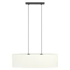 Eglo FEBRES hanglamp staal zwart / textiel wit H: 1100 mm Sale
