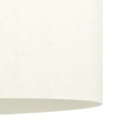 Eglo FEBRES hanglamp staal zwart / textiel wit H: 1100 mm Sale