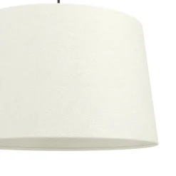Eglo FEBRES hanglamp staal zwart / textiel wit H: 1100 mm | Ø 350 mm New