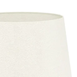 Eglo FEBRES Staande lampen staal zwart / textiel wit H: 1530 mm | Ø 350 mm Hot