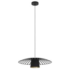 Eglo FELIXKIRK hanglamp staal zwart / staal zwart, goud H: 1100 mm | Ø 570 mm Best