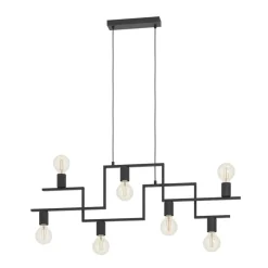 Eglo FEMBARD hanglamp staal zwart H: 1100 mm Clearance