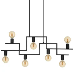 Eglo FEMBARD hanglamp staal zwart H: 1100 mm Clearance