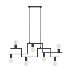 Eglo FEMBARD hanglamp staal zwart H: 1100 mm Clearance