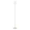 Eglo FIORANA Staande lampen staal zandkleuren / textiel wit H: 1405 mm | Ø 150 mm Best