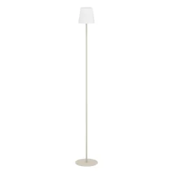 Eglo FIORANA Staande lampen staal zandkleuren / textiel wit H: 1405 mm | Ø 150 mm Best