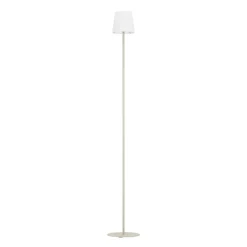 Eglo FIORANA Staande lampen staal zandkleuren / textiel wit H: 1405 mm | Ø 150 mm Best