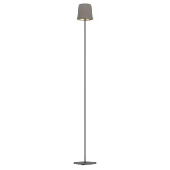 Eglo FIORANA Staande lampen staal zwart / textiel cappucino, goud H: 1405 mm | Ø 150 mm Sale