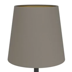 Eglo FIORANA Tafellampen staal zwart / textiel cappucino, goud H: 530 mm | Ø 150 mm Discount