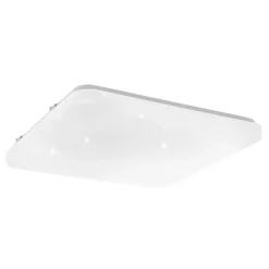 Eglo FRANIA-S Wand-/plafondlamp staal wit / kunststof met kristaleffect wit H: 70 mm Online