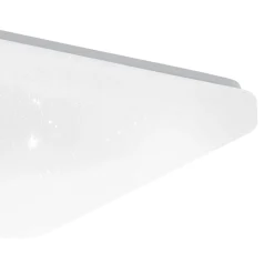 Eglo FRANIA-S Wand-/plafondlamp staal wit / kunststof met kristaleffect wit H: 70 mm Online