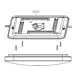Eglo FRANIA-S Wand-/plafondlamp staal wit / kunststof met kristaleffect wit H: 70 mm Online