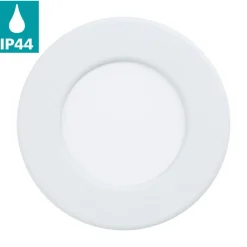 Eglo FUEVA 5 inbouwarmatuur staal wit / Kunststof wit Ø 86 mm Outlet