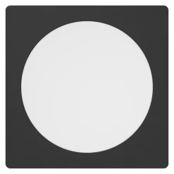 Eglo FUEVA 6 inbouwarmatuur Kunststof zwart / Kunststof wit H: 40 mm Hot