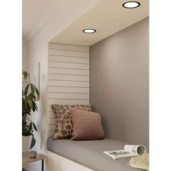 Eglo FUEVA 5 inbouwarmatuur staal zwart / Kunststof wit Ø 166 mm Hot