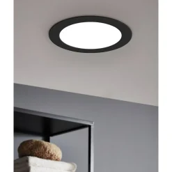 Eglo FUEVA 5 inbouwarmatuur staal zwart / Kunststof wit Ø 166 mm Hot