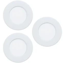 Eglo FUEVA 5 inbouwarmatuur staal wit / Kunststof wit Ø 86 mm