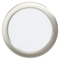 Eglo FUEVA 5 inbouwarmatuur staal nikkel-mat / Kunststof wit Ø 166 mm