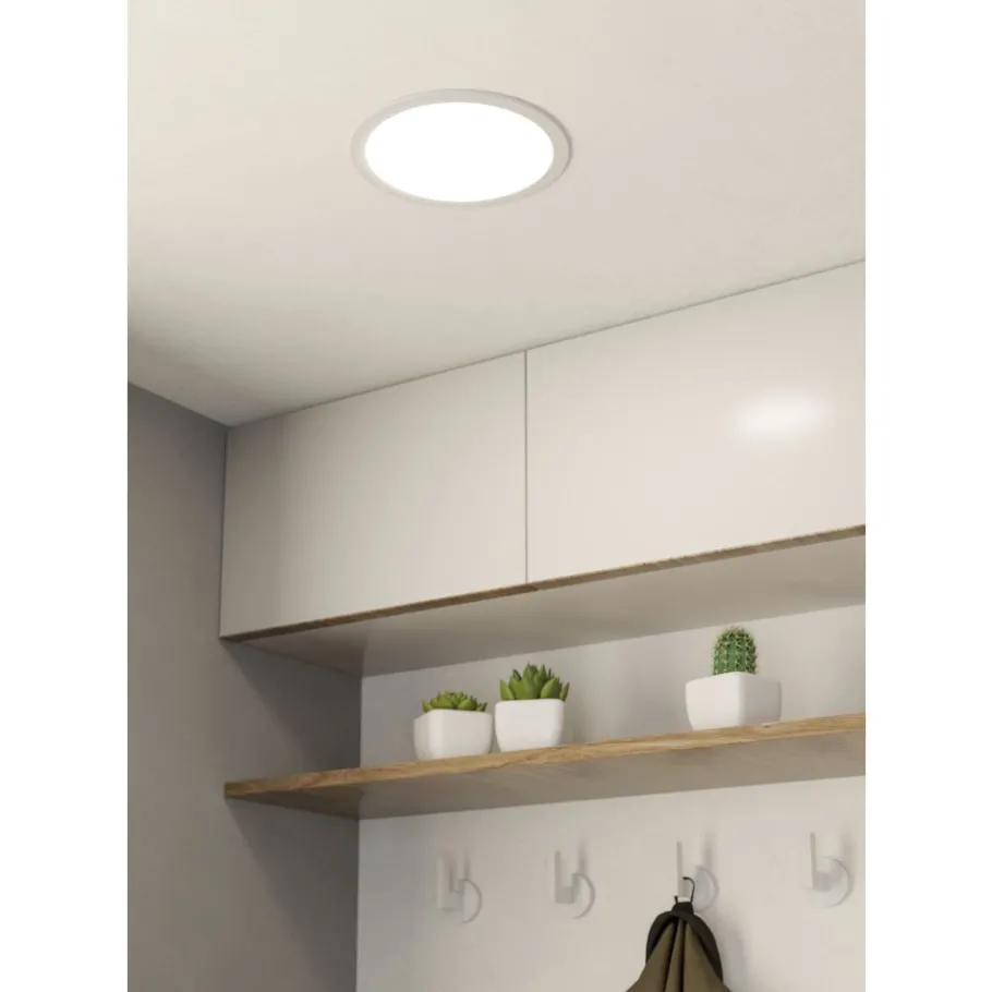 Eglo FUEVA 5 inbouwarmatuur staal wit / Kunststof wit Ø 216 mm Hot