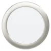 Eglo FUEVA 5 inbouwarmatuur staal nikkel-mat / Kunststof wit Ø 166 mm Clearance