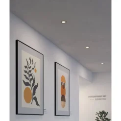 Eglo FUEVA 5 inbouwarmatuur staal nikkel-mat / Kunststof wit Ø 86 mm Best