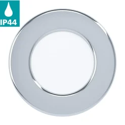 Eglo FUEVA 5 inbouwarmatuur staal chroom / Kunststof wit Ø 86 mm Outlet