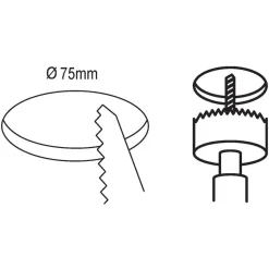 Eglo FUEVA 5 inbouwarmatuur staal chroom / Kunststof wit Ø 86 mm Outlet